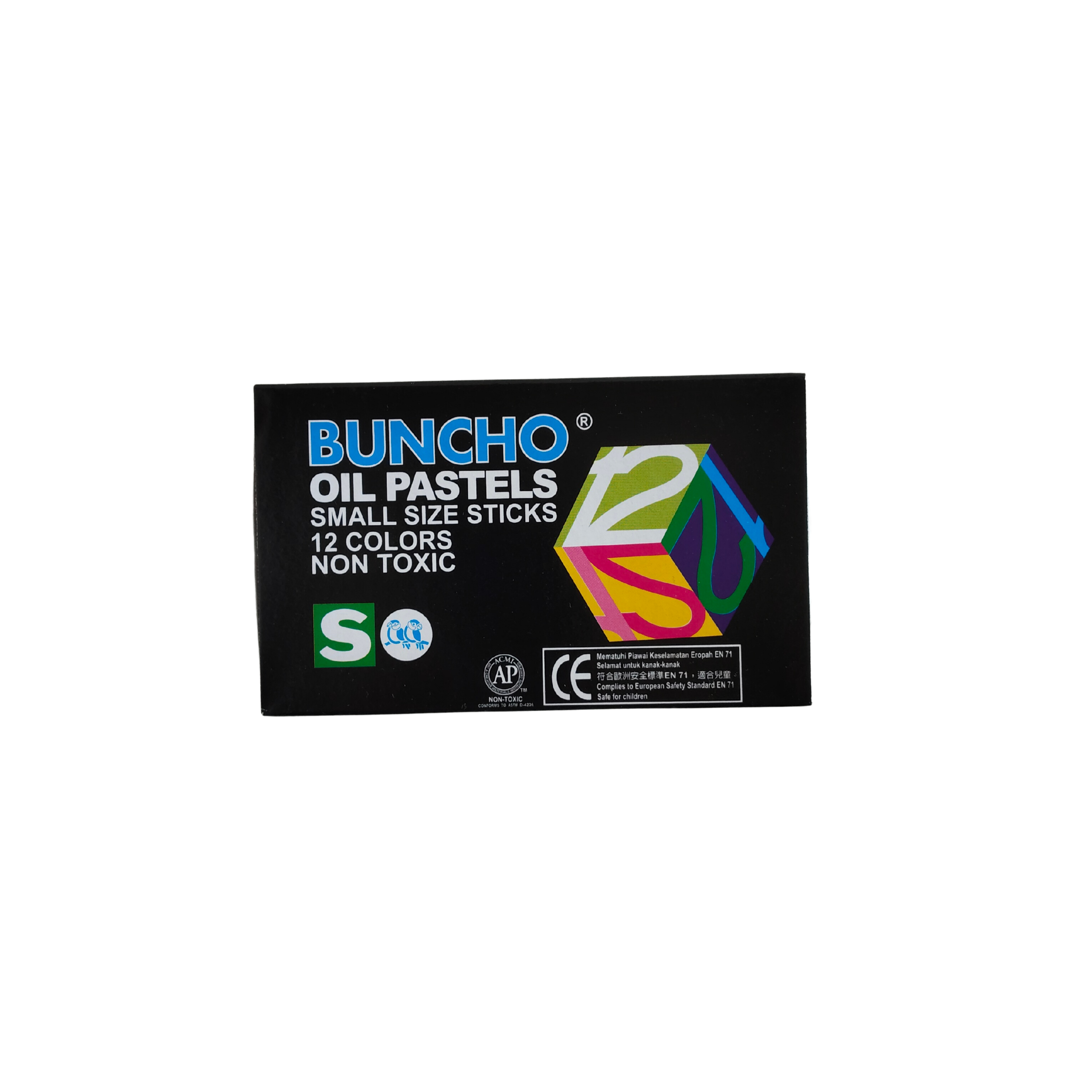 Buncho Oil Pastel Small Sticks - 12 Colours